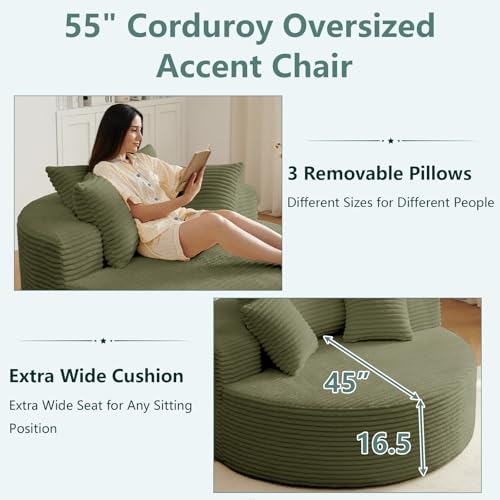 Sillón Lounge Redondo Grande Verde Menta miniatura 5
