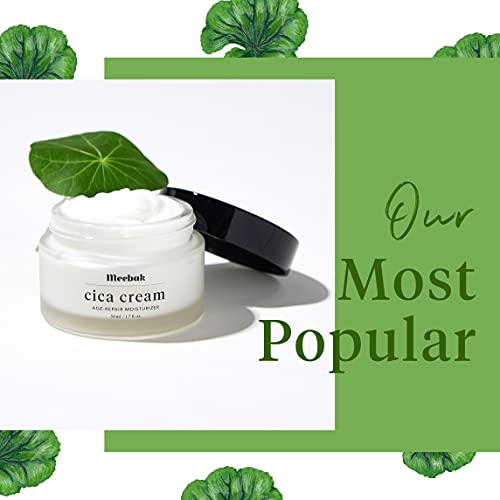 Cica Water Facial Cleansing Pads For Face 80Ct + Cica Face Moisturizer For Women 1.7 Oz #TOP2