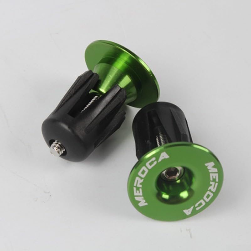 Manillar de bicicleta de aleación de aluminio de alto rendimiento con extremo ajustado de forma segura (verde)