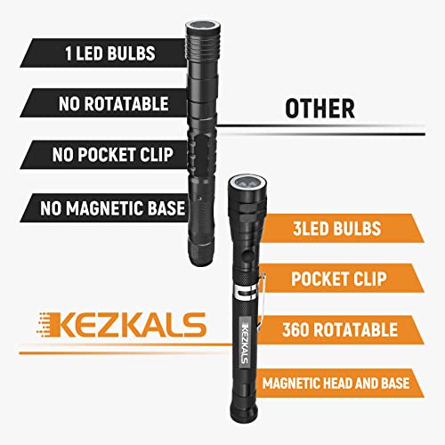 Kezkals Gifts For Dad, Led Magnetic Pickup Tool Father's Day Gifts From Daughter, Cool Gadgets Tools For Men, Graduation Gifts For Him, Birthday Gifts For Men, Women, Gifts For Dad Who Wants Nothing #TOP3
