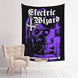 SANWDAI Tapestry Electric Rock Wizard Poster Background Wall Art Hanging Tapestry Decorative Bedroom Living Room Dorm Room Party 29X37 Inch