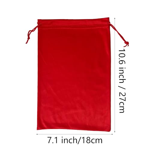 Image of 4 Pieces Ski Goggle Bag Microfiber Drawstring Pouch Snow Goggle Protection Bag Soft Storage Case Pouch, 7x10.6 Inch