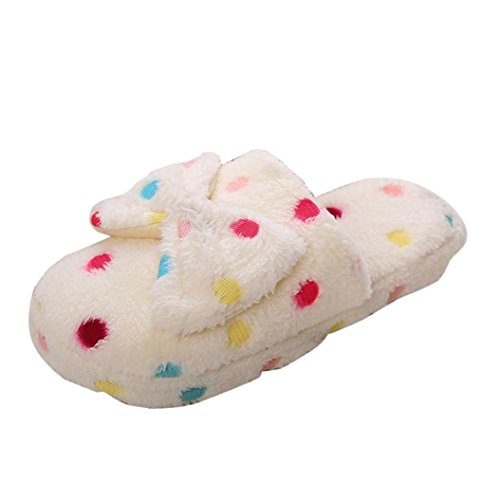 Zapatillas para Mujer Zapatos de Mujer Invierno Interior Casa Casual Piel sintética Calentar Antideslizante Zapatillas LMMVP (38-39, Beige)