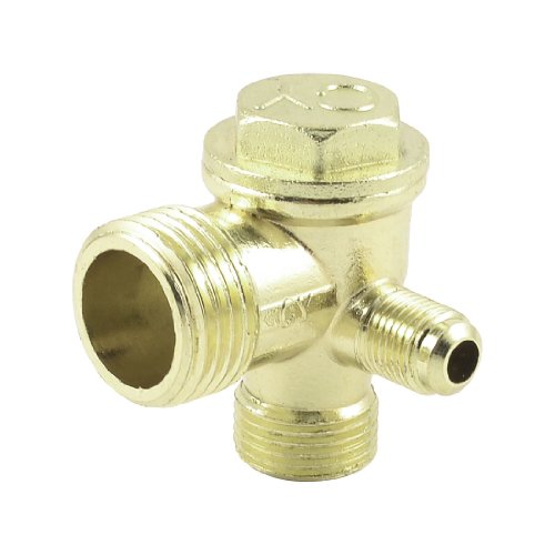 Latón 21 mm 16 mm 10 mm de rosca macho para compresor de aire tubo conector válvula de retención
