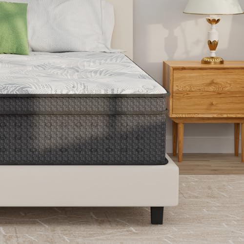 Image of California King Mattress, 14 Inch Gel Memory Foam Hybrid Cal King Mattress in a Box, Independent Pocket Coils for Motion Isolation, Medium Firm, Pressure Relief & Upgraded Support, CertiPUR-US