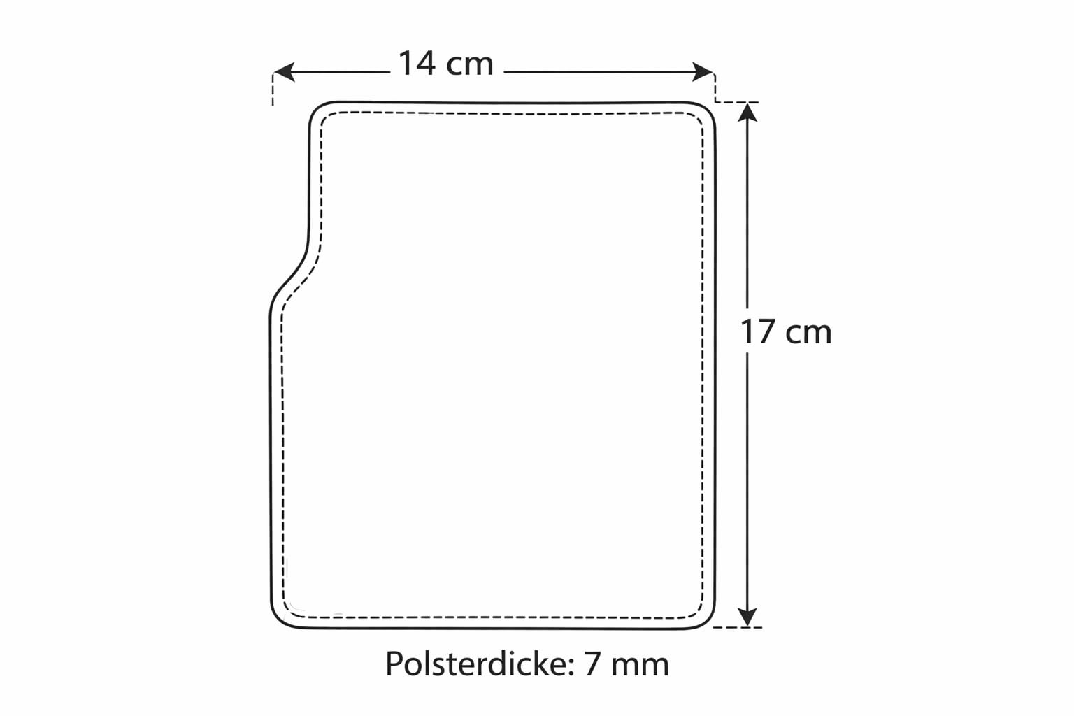 Steirische Harmonika Bassbodenleder Handgelenkschoner Variante 2 hellbraun