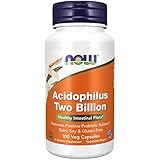 Now Foods, Acidophilus Two Billion, 100 vegane Kapseln, Laborgeprüft, Darmbakterien, Glutenfrei, Sojafrei, Vegetarisch