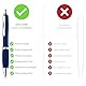 ZENSCRIBE® Ergonomische Kugelschreiber 10 Stück, Premium Kugelschreiber Set Hochwertig, Rutschfester Kulli für einfaches & weiches Schreiben, Blauschreibender Kugelschreiber Blau