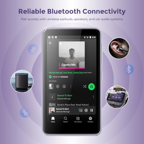 Image of innioasis G1 80GB MP3 Player with Bluetooth and WiFi, Spotify Music Player
