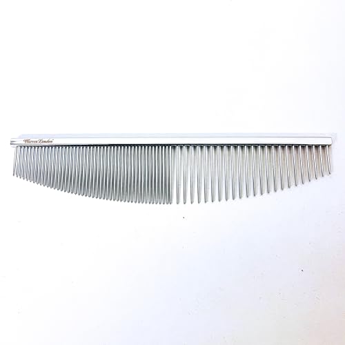 Warren London Copper Crescent Detail Comb for Dogs | 6.5 inches | Comfort Control Durability and Detail for Small Medium and Large Dogs | Ergonomic Dog Cat Grooming Pet Supplies Deshedding Mat Tool - Image 3