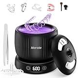 Morole Ultraschallreinigungsgerät, Ultraschallreiniger | 45000Hz | 200ML | Ultrasonic Cleaner Dental Pod mit UV-Lampe | für Zahnschiene, Retainer, Aligner, Zahnprothesen Zahnbürste und Schmuck