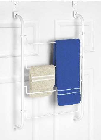 Whitmor Over The Door, White Towel Rack, Medium, 6023-529 image 5