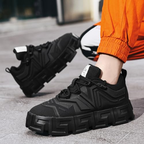 Men's 1.96" Platform Trendy Chunky Sneakers Fashion Breathable Comfort Streetwear Walking Casual Shoes for Men2