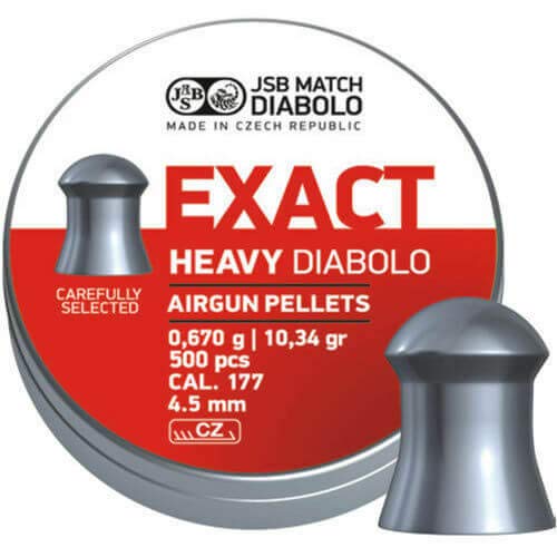 JSB Exact Heavy .177/4.51mm 10.34g (500ct) L302