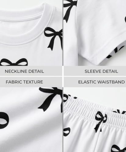Image of ANTHRILO Sleepwear Shorts Set for Girls| Material: 100% Pure Cotton | Fabric: Skin-Friendly, ensuring a Soft Touch on Delicate Skin| Fit: Regular |Age Range: Suitable for Girls Aged 0-14 Years