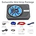 1000w Slim Under Seat Subwoofers with Amp,Car Subwoofer amp with Ambient Light,3.2