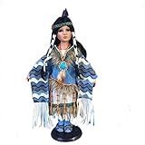 Jmisa 18' Porcelain Indian Doll