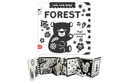 Image of Look, Look, Baby! Forest: Black and White High Contrast Tummy Time Book for Newborns