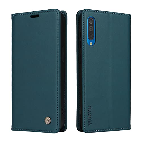 Ybfjce Case For Samsung Galaxy A50 Pu Leather Wallet Case Cover,Samsung Galaxy A50 Flip Folio Case With Card Holders,Magnetic Phone Case Compatible With Samsung Galaxy A50,Green #TOP2