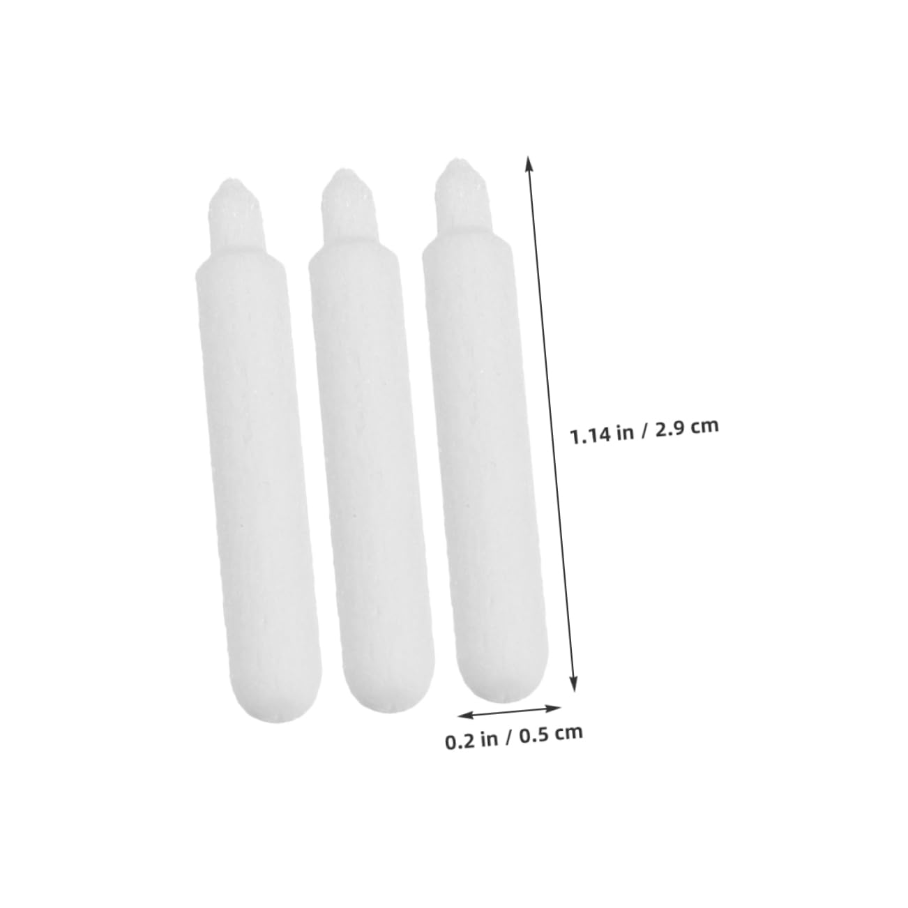 NUOBESTY Effortless Tip Swap: 50pcs Nylon Replacement Nibs for Acrylic Markers Enhance Your Sketching Drawing Experience