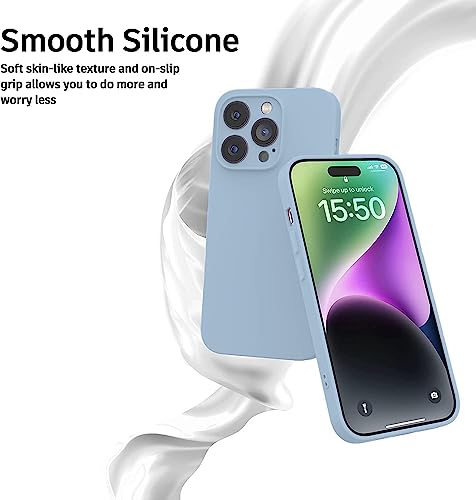 Image of Elzzi Microfiber Square Candy Case Compatible for iPhone 14 PRO MAX, Shockproof Slim Back Cover Liquid Silicone Case -Forest Green (Carolina)
