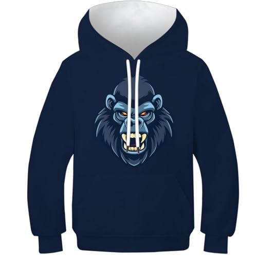 Pull à manches longues pour garçons et filles et sweat à capuche enfants Animaux en colère