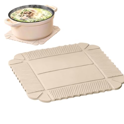 Posavasos de silicona plegable multiusos y aislante térmico de cocina 8