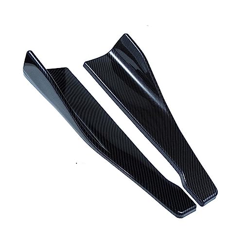 Faldas Laterales para Golf 7 Car Bumper Strip Lip Spoiler Difusor Splitter Scratch Protector Winglets Side Faldón Extensión Universal(Carbon Fiber 2)