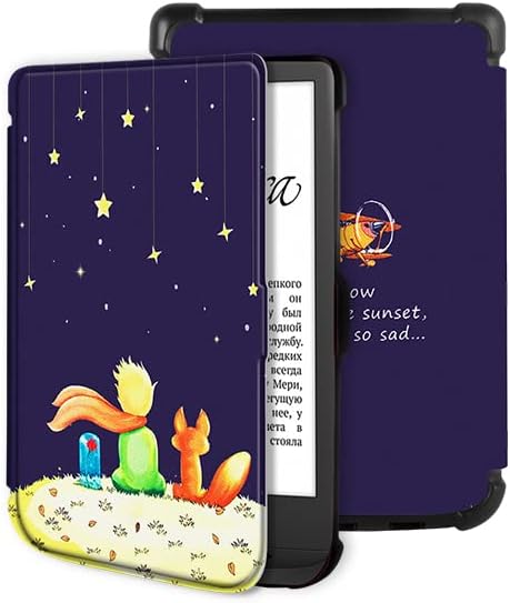 COMPAE - Case for Pocketbook 606 616 627 632 6 inch Case for Lux4 Touch hd3 for BASICs Lux2 Book Touch TPU Protective cover Case (XWZ)