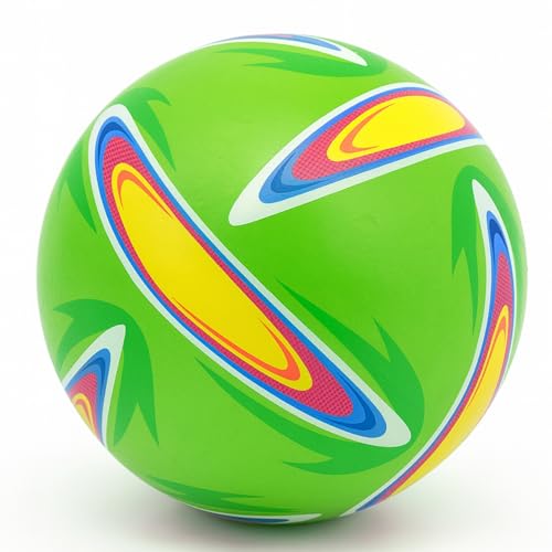 Image of PVC Foam Beach Football | No Air Needed | Kids Playball | Best Use at Pools, Beach, Outdoor & Indoor Play | Multicolor (Random Color)