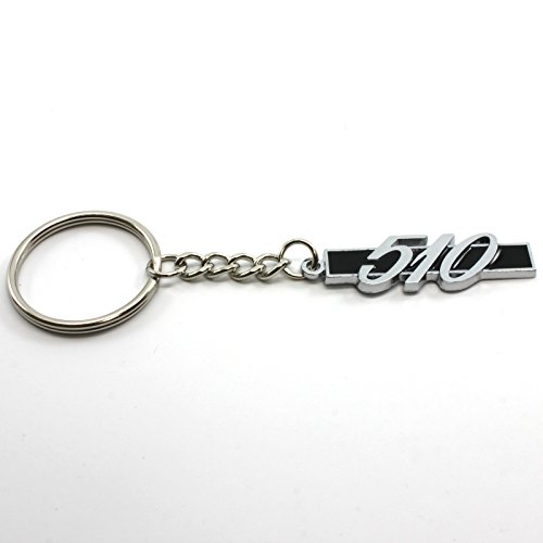 Rotary13B1 Datsun 510 Key Chain - Chrome/Black