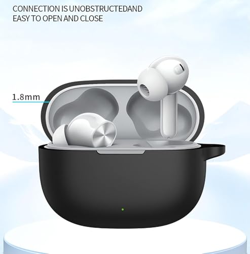 Image of Silicone Case Cover for Realme Buds T200 Lite, Protective Cover (Green)