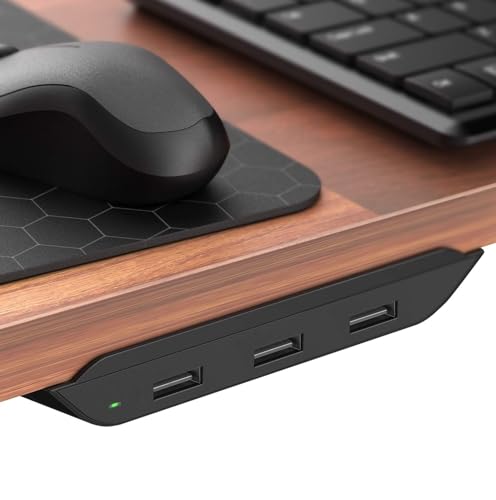 USB Multi Port Desktop Power Station QC3.0 Powered USB Hub Fast Charging 3 Port Desk Mounted Multi Charger (QuickCharge 3.0) Desktop Power Station - Compatible with All LG and Samsung Models (36W)