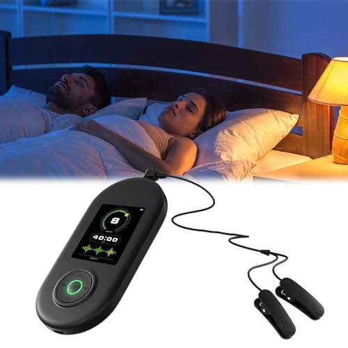 Dispositivo avançado de ajuda para dormir, dispositivo de estimulação do nervo vago com clipes para os ouvidos, 3 modos e 9 níveis de ajuste para o sono, reduz a ansiedade, alivia a fadiga