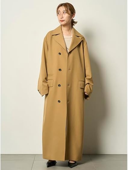 Amazon | [ミースロエ] sustainableマニッシュIラインロングオーバー