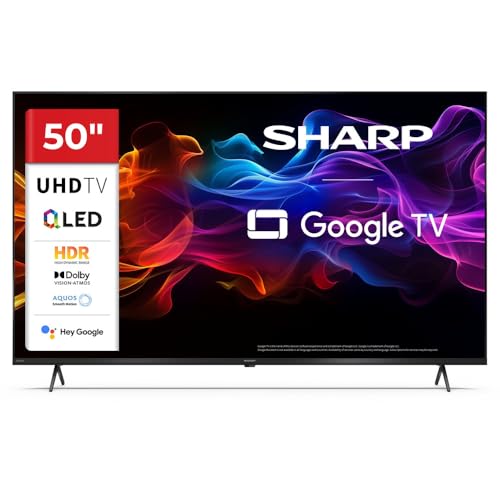 Sharp 50 Pollici QLED 4K Ultra HD Google TV™ Dolby Vision Dolby Atmos 50HP5265E (HP Series)