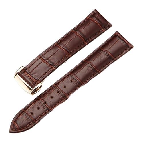 Bracelet de montre cuir véritable contre l'usure précoce avec fermoir déployant - 3