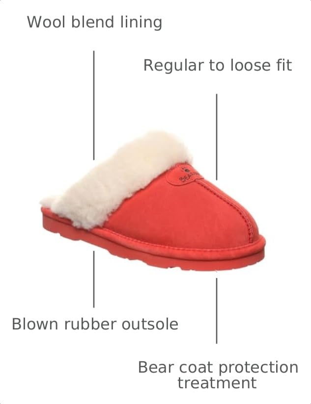 Image of BEARPAW Women's Loki Slip-On Slippers | Suede Upper | Comfortable Indoor & Outdoor Shoes for Women | Multiple Sizes & Colors