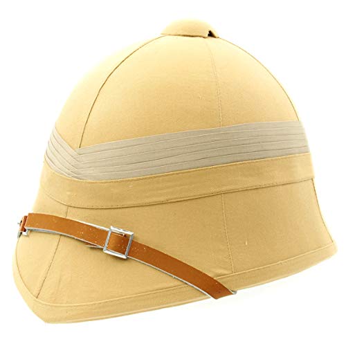 British P-1895 Khaki Victorian Colonial Pith Helmet #TOP1