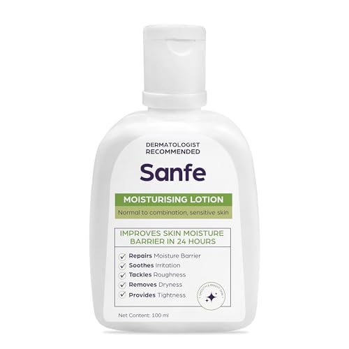 Sanfe Moisturising Lotion | Improves skin moisture barrier in 24 hours | For normal to combination, sensitive skin | 100ml at ₹165 (45% Off) – Amazon
