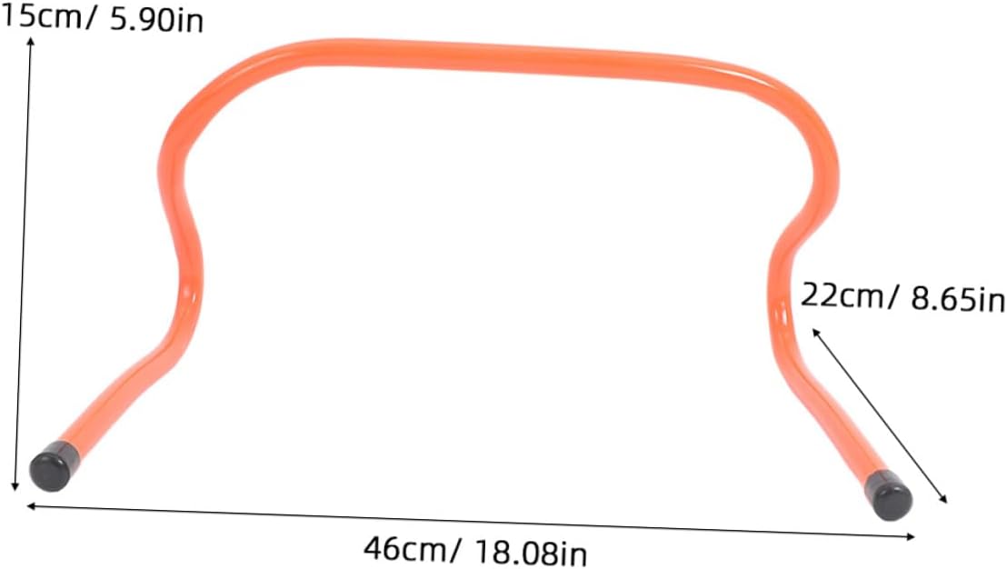 Toyvian 4pcs Plastic Speed Training Hurdles 15cm Agility Sports Hurdles for Football Soccer Track Footwork Ladder Training Equipment for Youth Outdoor Practice