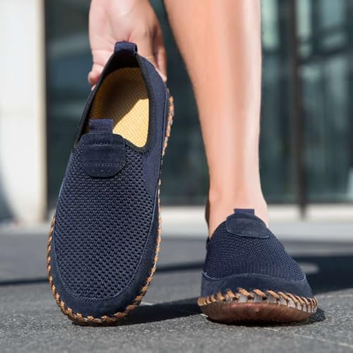 Image of Men's Genuine Leather Loafer Shoes Slip On Soft Walking Driving Shoes