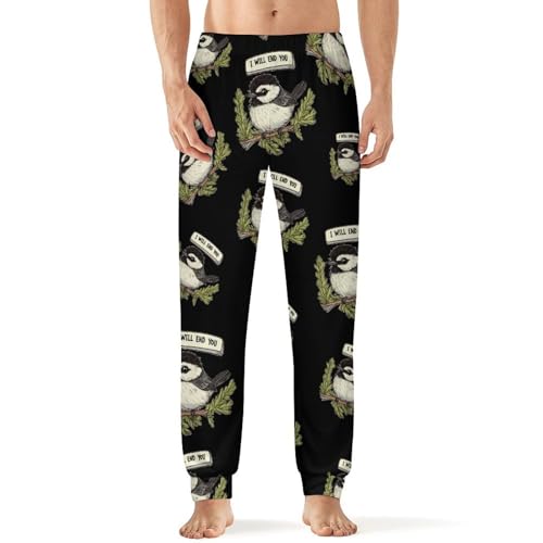 Chickadee Will End You Men's Pajama Pants Lounge Pant Sleepwear PJ Bottoms