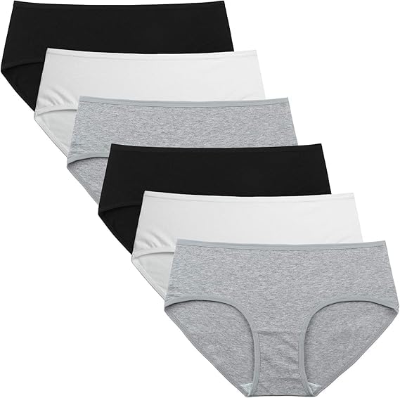 Womens Underwear Cotton Hipster Panties Regular & Plus Size 6-Pack-image-22