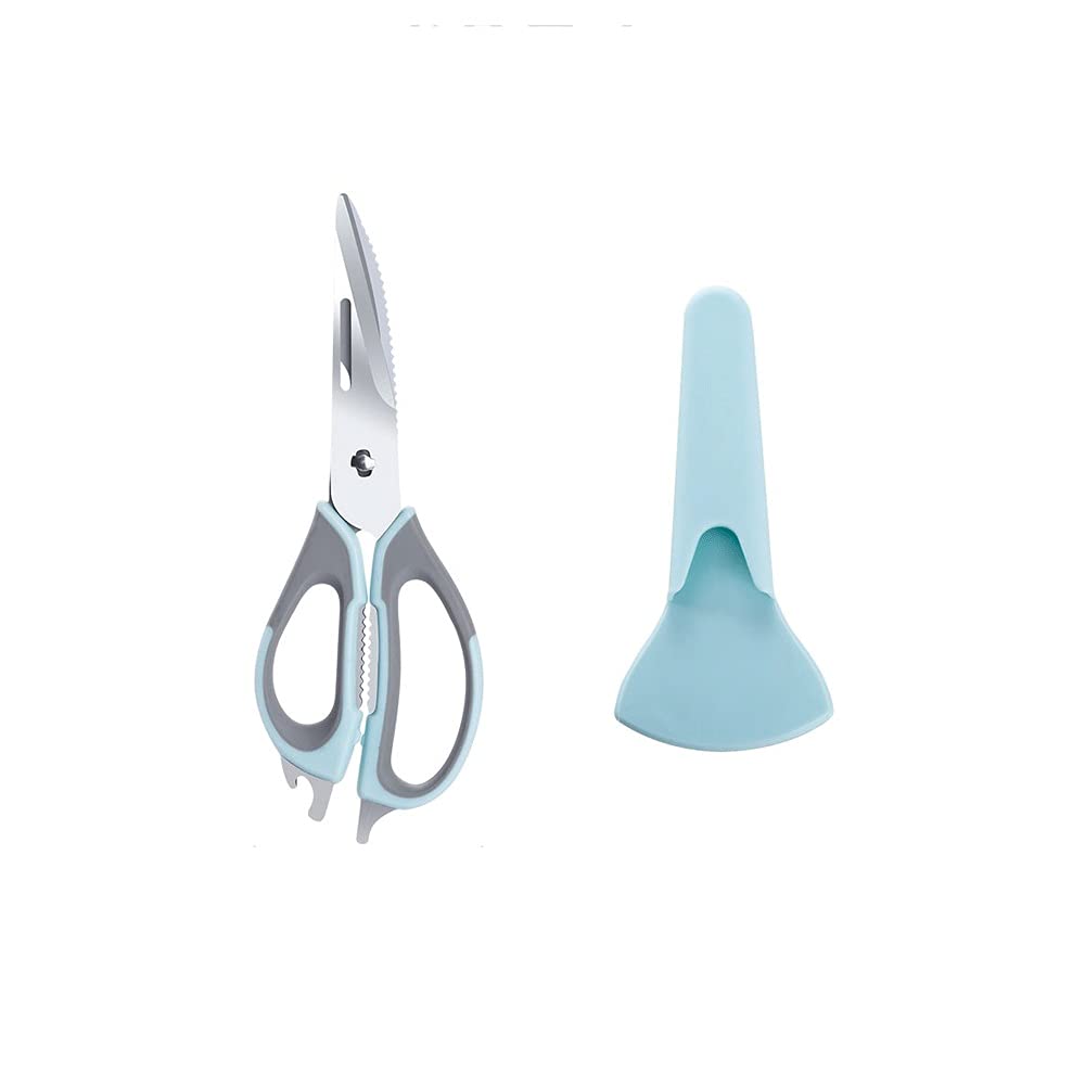 Gthtuhfd Light Kitchen Scissors Kitchen Aid Multifunctional Scissors With Protective Cover, Suitable For Chicken, Meat, Herbs And Vegetables