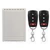 Ciglow 4-Way Remote Control Switch 12V 4-Way Remote Control Switch Relay 433Mhz RF Remote Control Switch Transmitter Replacement with 2 * Remote Controllerss
