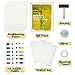 BuzzBright Gel Printing Plate kit, Complete Printmaking Set with 8”X10” Gelatin Plate, Brayer, Printmaking Paper, Acrylic Paint and Essential Tools for Mixed Media Art, Monoprinting, Card Making