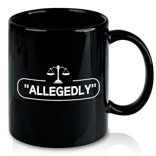 Taza de cerámica para abogados capacidad 11 oz negra miniatura 1