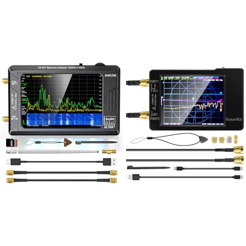 Image of AURSINC TinySA Ultra+ ZS407 Spectrum Analyzer + NanoVNA-H Antenna Analyzer