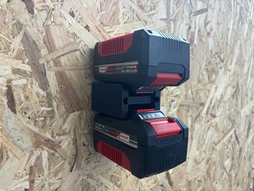 Akku Wandhalterung für 2x Einhell 18V Akkus Akkuhalter Wandmontage